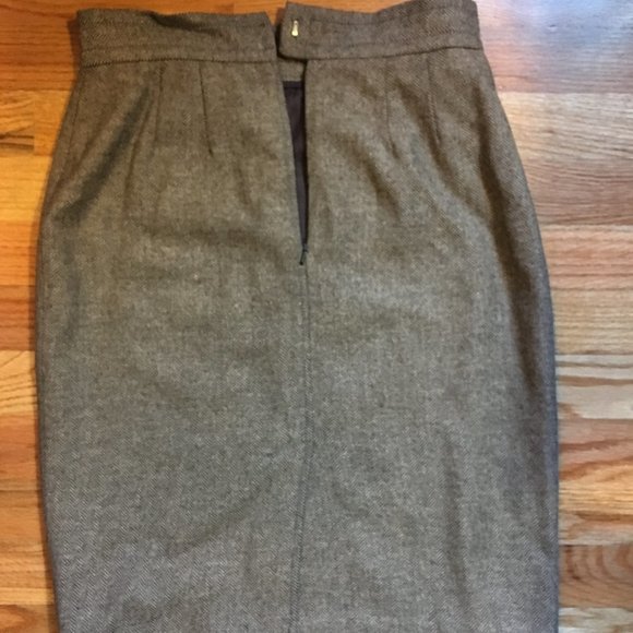 WOMENS KATE HILL BLACK TAUPE PENCIL SKIRT  6P - Picture 4 of 8